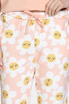 Zivame Farm Lore Knit Cotton Pyajama Set - Almost Apricot — thumbnail 7
